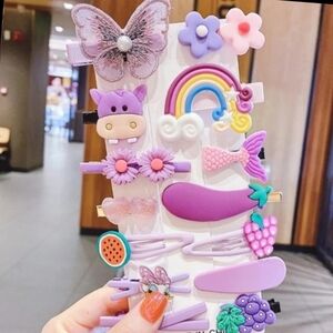 Girls Cute Butterfly Xuan Ya Flower‎ 14-Piece Set (Card Package) NEW